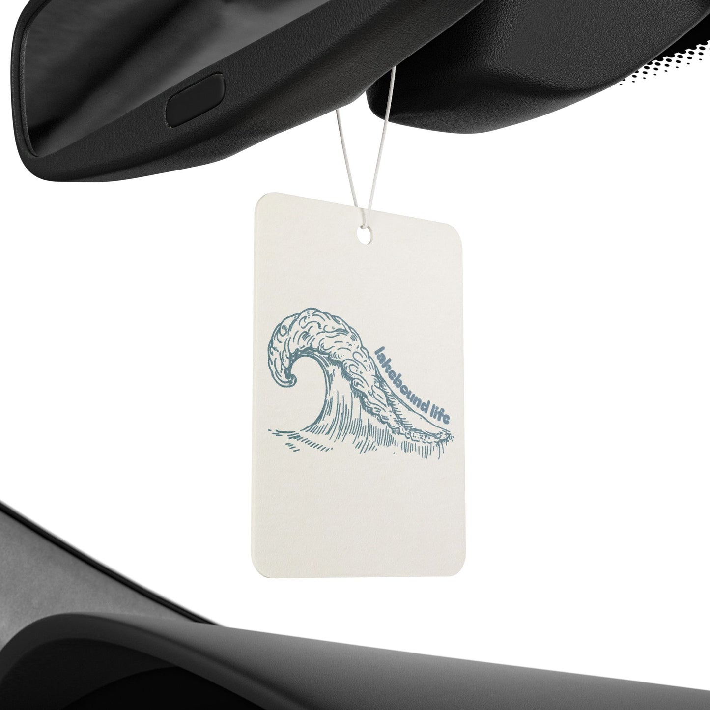 Wave Graphic Car Air Freshener – Ocean Breeze Scented Ornament