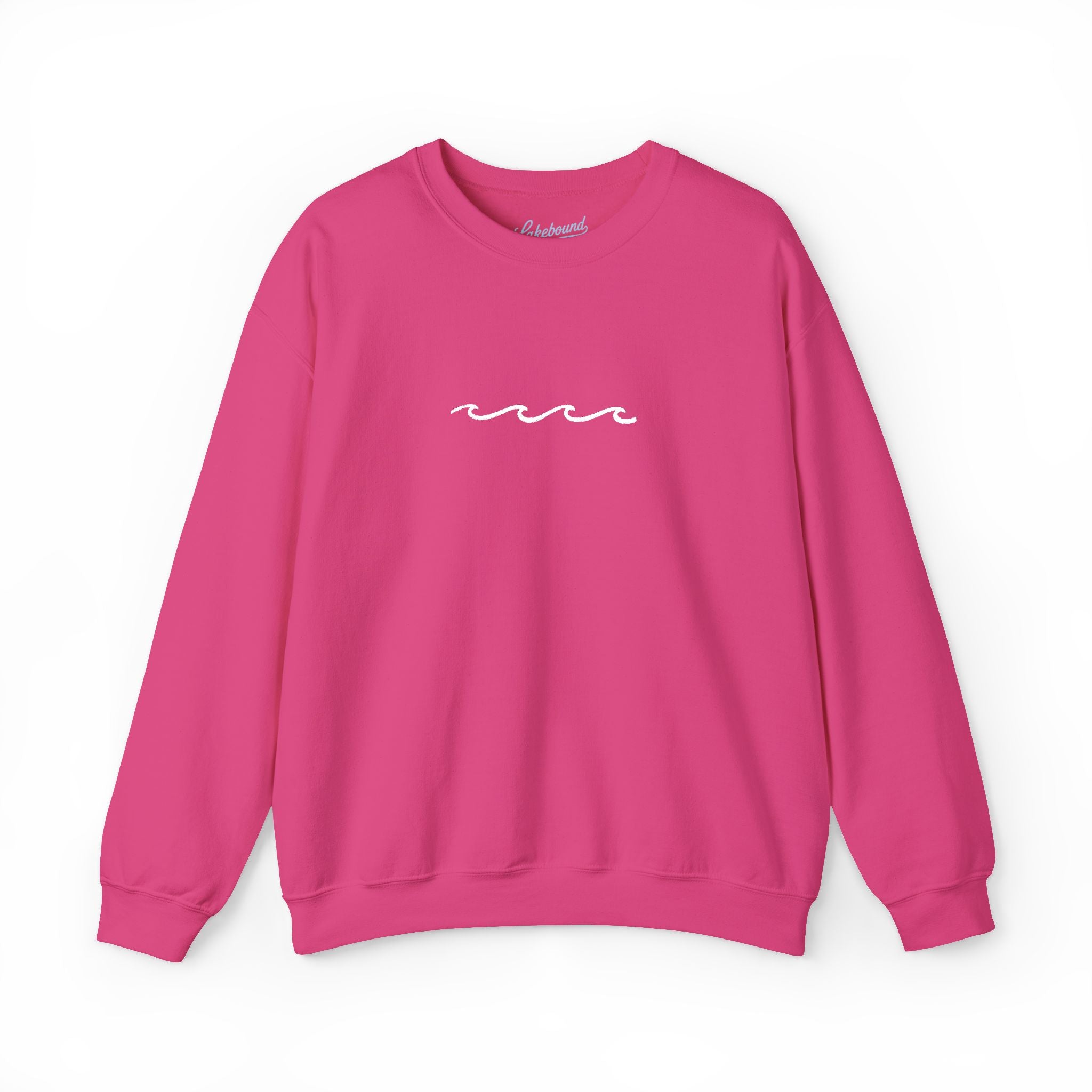 Embroidered Wave Crewneck