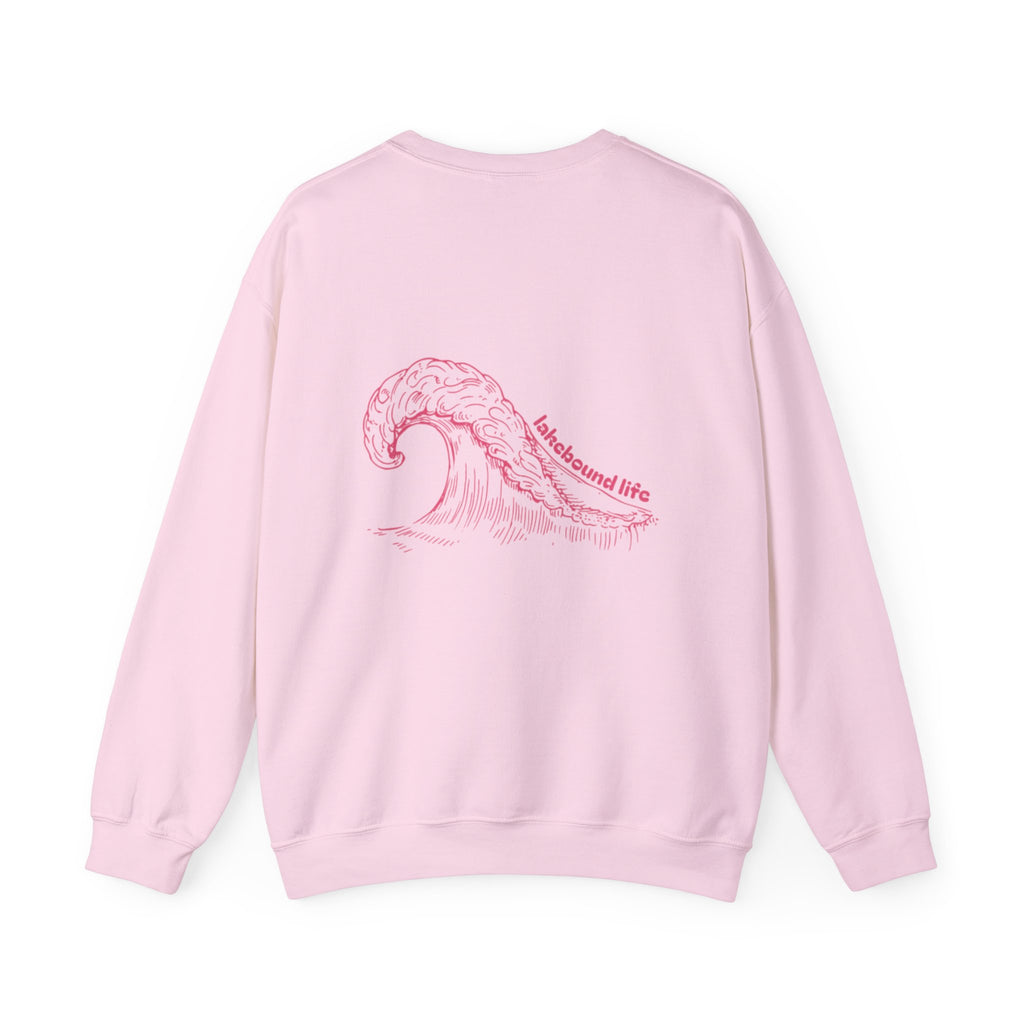 Lakebound Life Wave Front & Back Crewneck