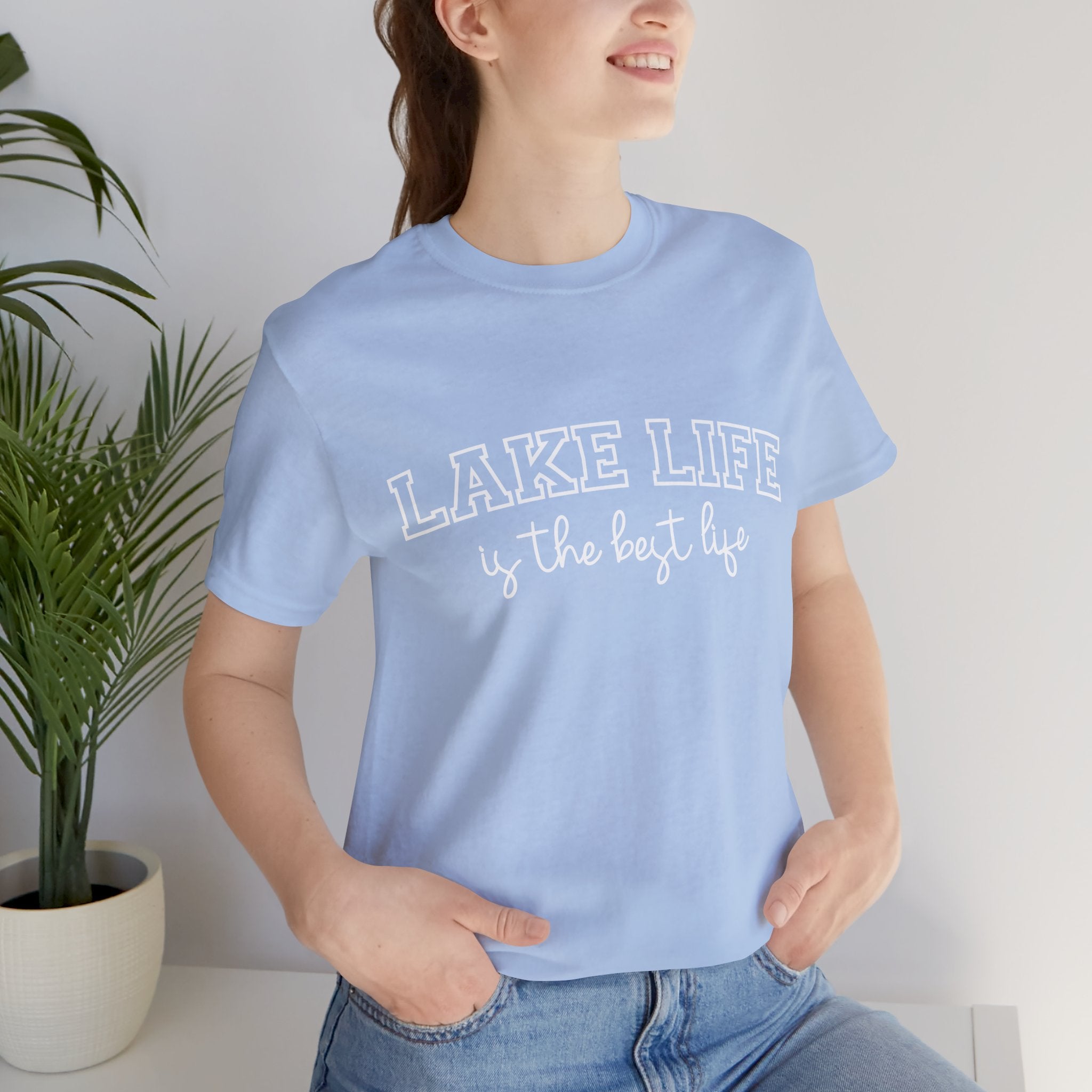 Lake Life Tee — "Lake Life is the Best Life" Casual Short Sleeve Shirt