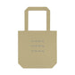 Wave Pattern Tote Bag — Minimalist Beach Cotton Tote