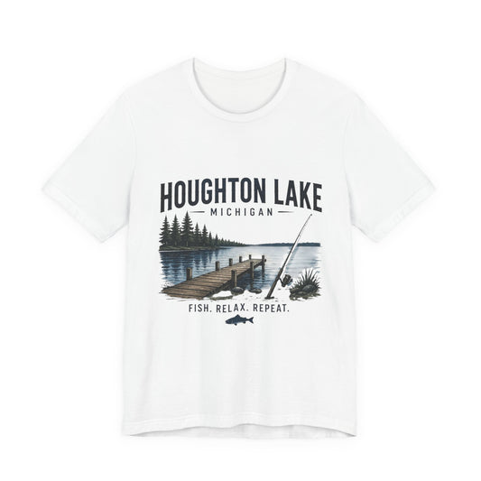 Houghton Lake Michigan Tee — Fun Lake Graphic