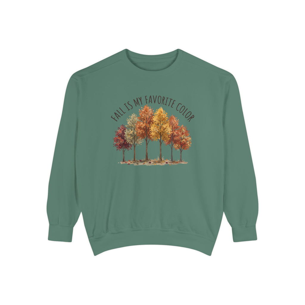 Fall Is My Favorite Color Sweatshirt - Autumn Tree Graphic Crewneck