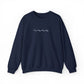 Minimal Embroidered Wave - Crewneck Sweatshirt