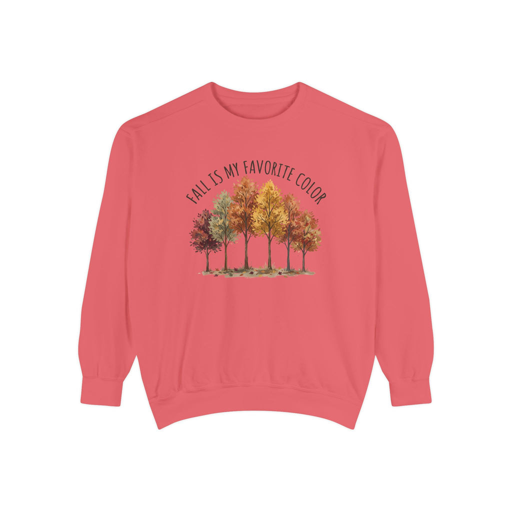 Fall Is My Favorite Color Sweatshirt - Autumn Tree Graphic Crewneck