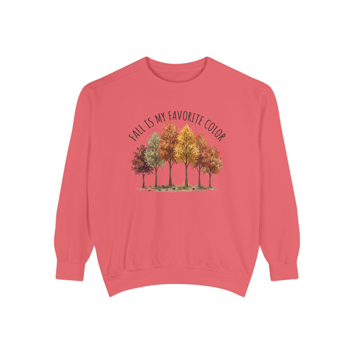 Fall Is My Favorite Color Sweatshirt - Autumn Tree Graphic Crewneck