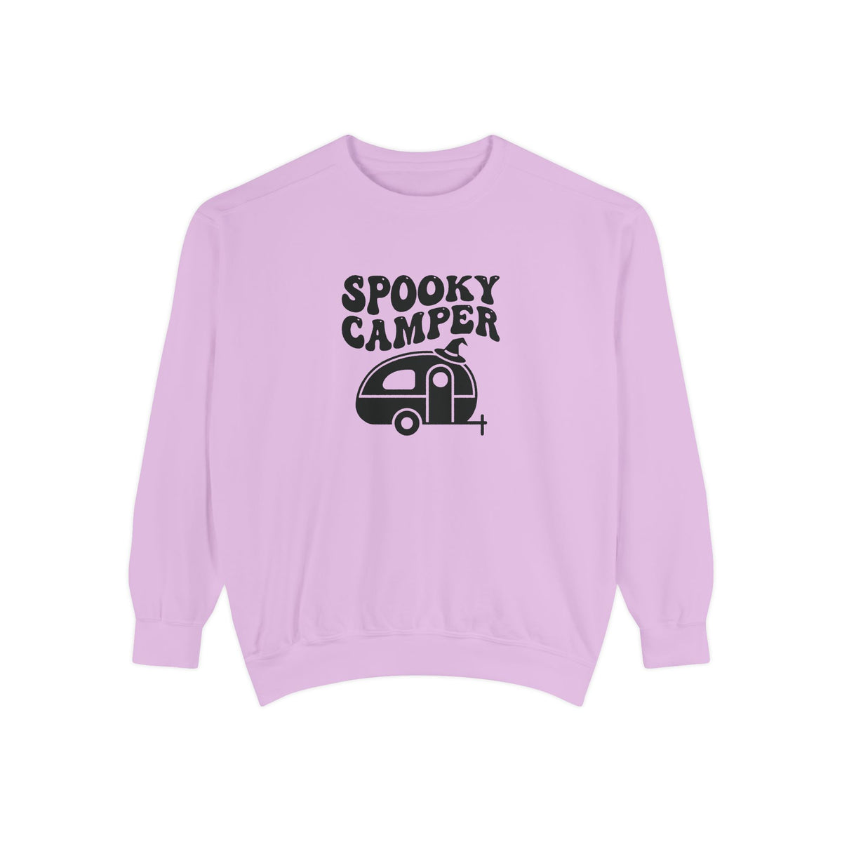 Spooky Camper Sweatshirt: Retro Trailer Halloween Pullover