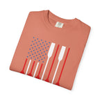 Rowing Oars American Flag T-Shirt