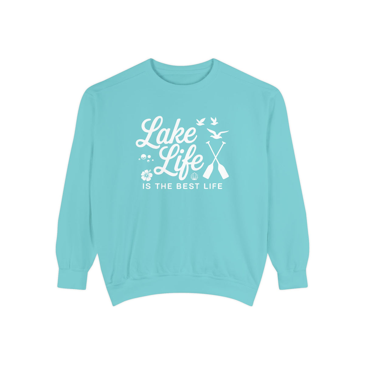 Lake Life Cozy Garment-Dyed Crewneck Sweatshirt