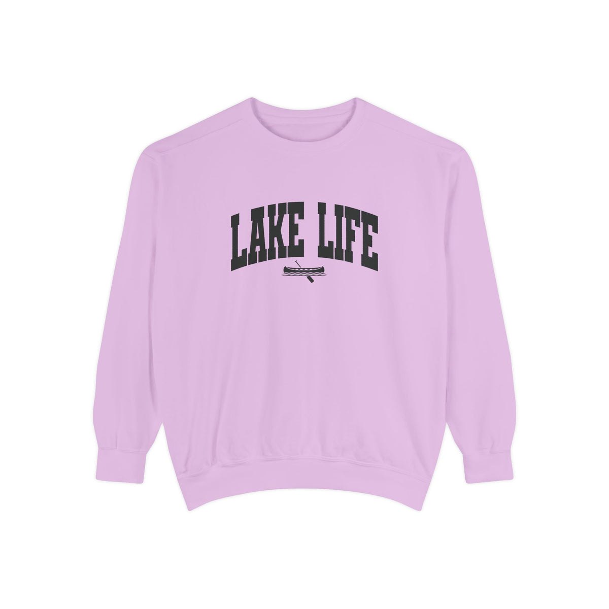 Lake Life Canoe Graphic Crewneck Sweatshirt