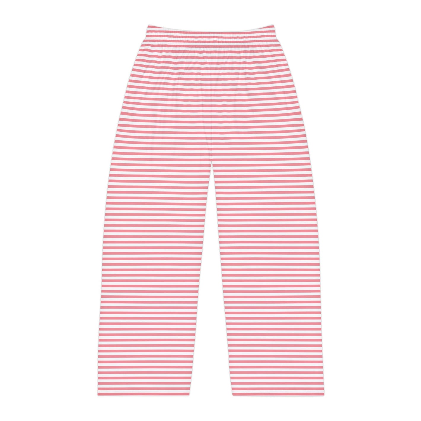 Striped Lounge Pants — Pink & White Bottoms