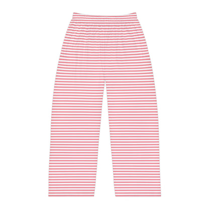 Striped Lounge Pants — Pink & White Bottoms