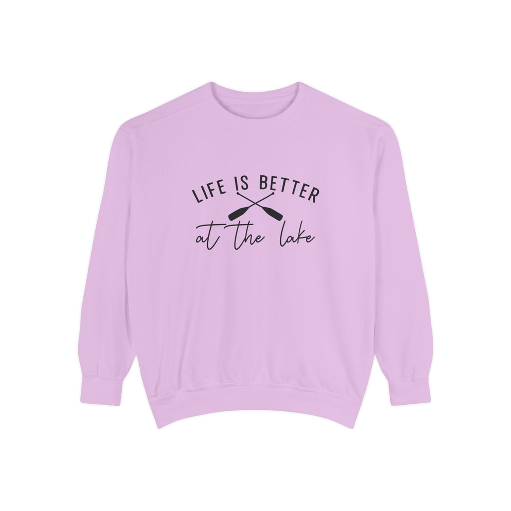 Life Is Better at the Lake Cozy Cabin Crewneck