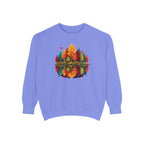 Autumn Lake Reflection Crewneck with Fall Tree Scene