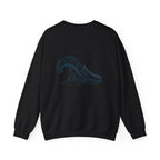 Lakebound Life Wave Front & Back Crewneck