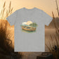 Fishing on Lake T-Shirt – Vintage Sunset Tee for Outdoors Lovers