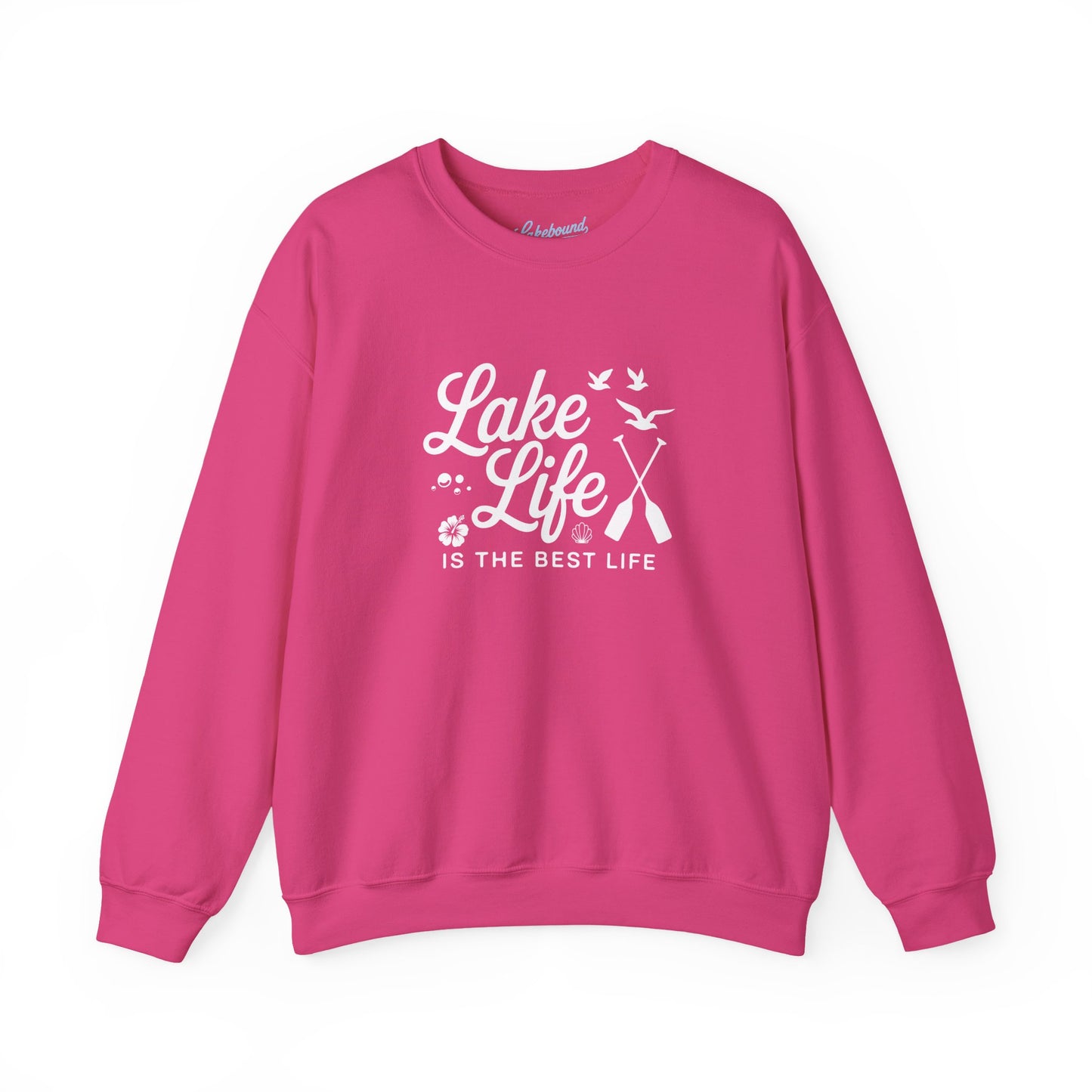 Lake Life Crewneck Sweatshirt — "Lake Life Is The Best Life" Cozy Pullover