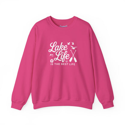 Lake Life Crewneck Sweatshirt — "Lake Life Is The Best Life" Cozy Pullover
