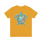 Sea Turtle -"'Be Comfortable In Your Own Shell"'- Unisex Jersey Short Sleeve Tee