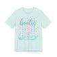 Boatin Boat Graphic Tee - Pastel Stripes Nautical T-Shirt for Boating Lovers
