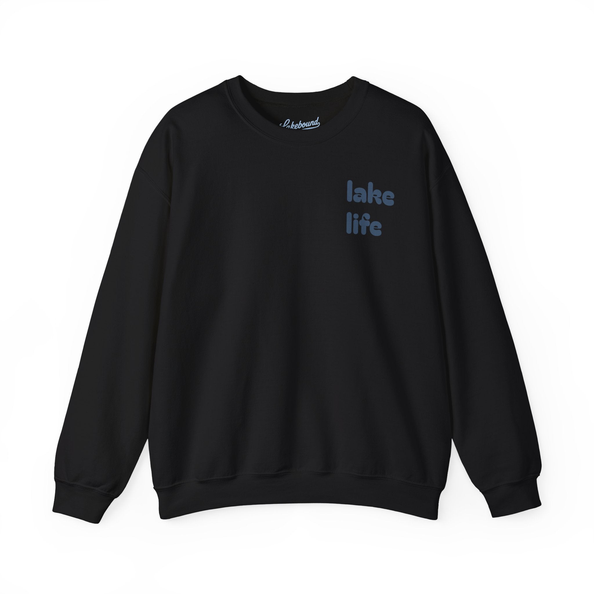 Lakebound Life Wave Front & Back Crewneck