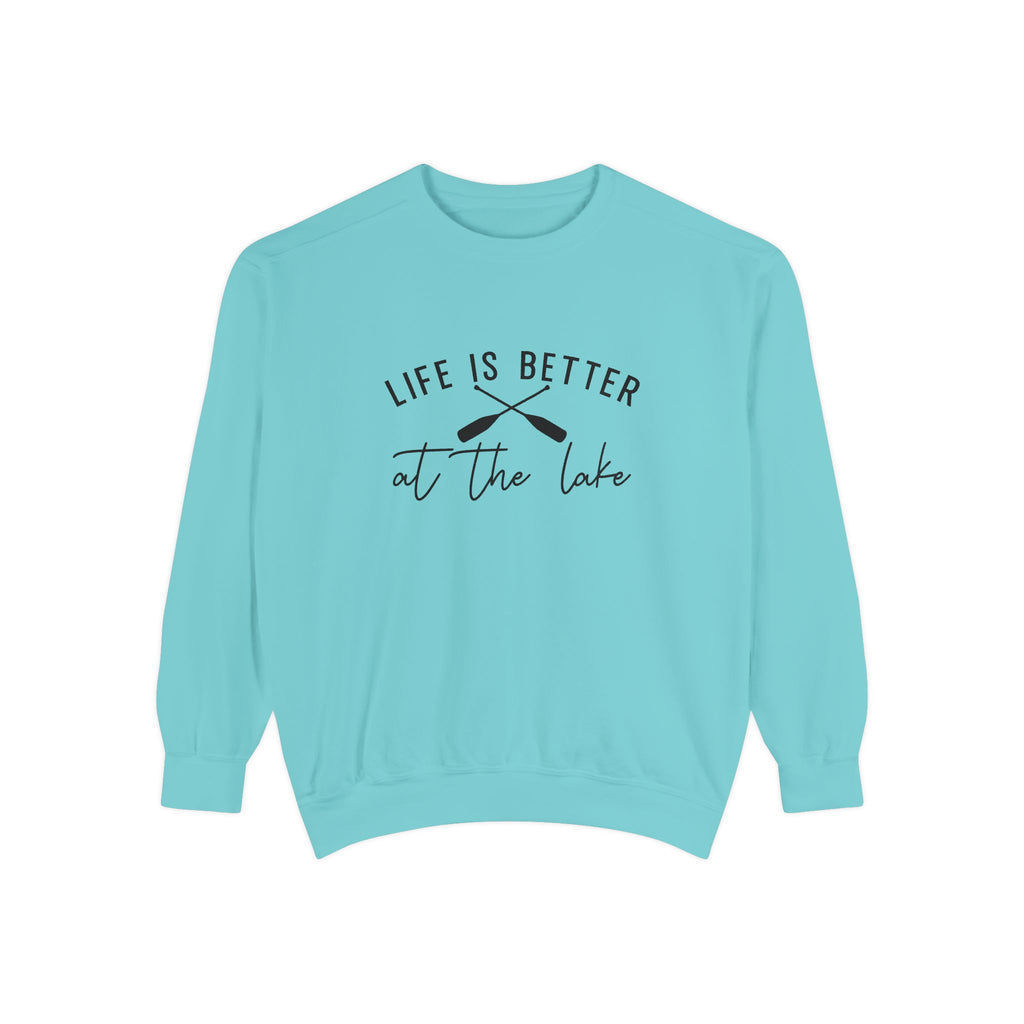 Life Is Better at the Lake Cozy Cabin Crewneck