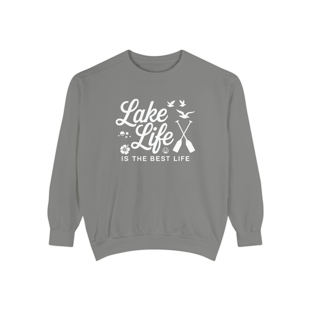 Lake Life Cozy Garment-Dyed Crewneck Sweatshirt