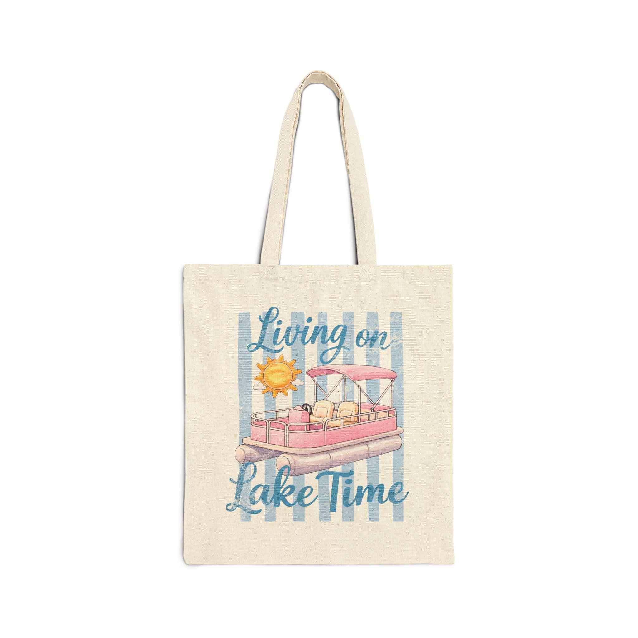 "Living on Lake Time" Tote Bag