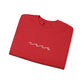 Minimal Embroidered Wave - Crewneck Sweatshirt