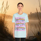 Rainbow Trout Graphic Tee — Colorful Fish Stripes T-Shirt
