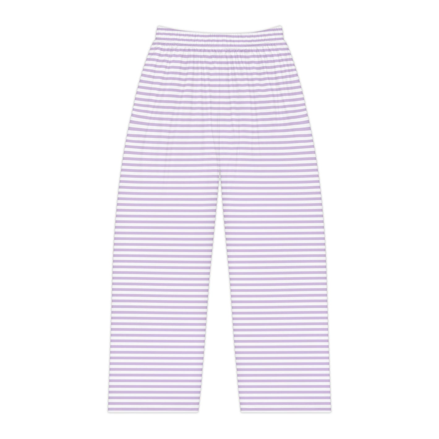 Striped Lavender Women's Pajama Pants — Lightweight Lounge Sleepwear