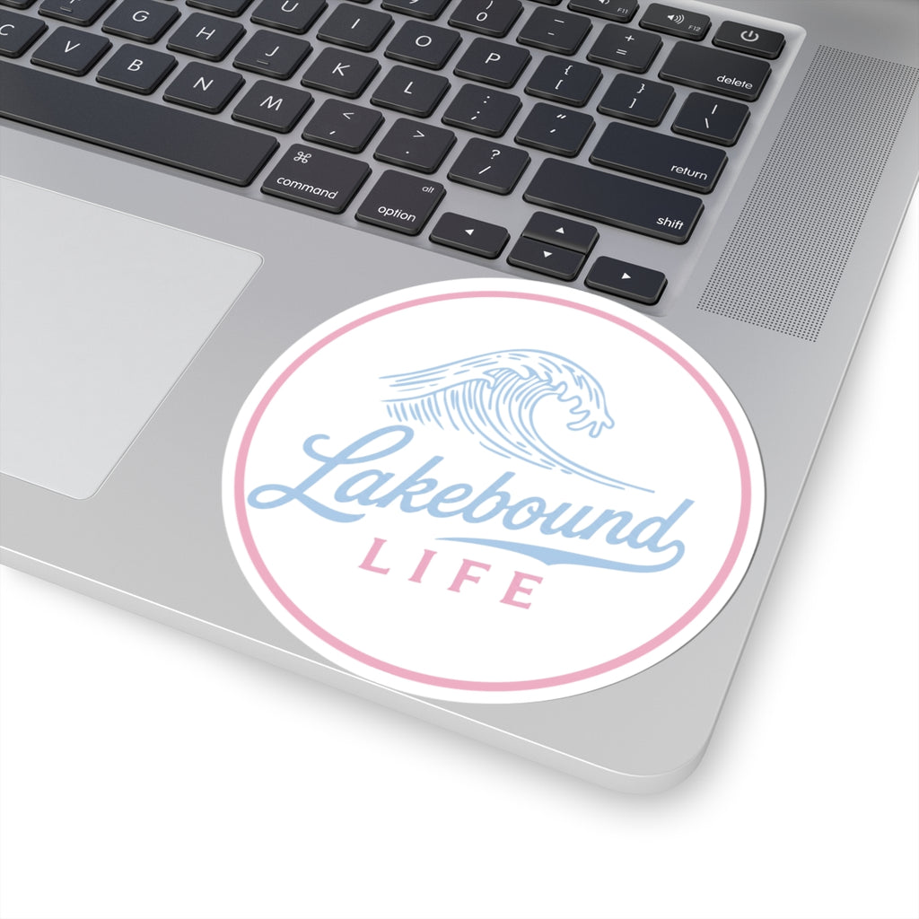 Pastel Wave Kiss-Cut Sticker for Laptops & Water Bottles