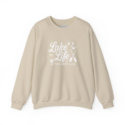 Lake Life Crewneck Sweatshirt — "Lake Life Is The Best Life" Cozy Pullover