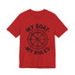 Nautical "My Boat My Rules" Graphic Tee — Captain Wheel Shirt for Boaters