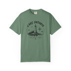 Lake Ontario Lighthouse Tee, Vintage Great Lakes Nautical Print