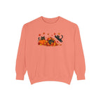 Black Cat & Pumpkin Patch Crewneck for Autumn Porch Nights