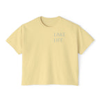 "Lake Life Good Company" Front & Back Cropped T-Shirt