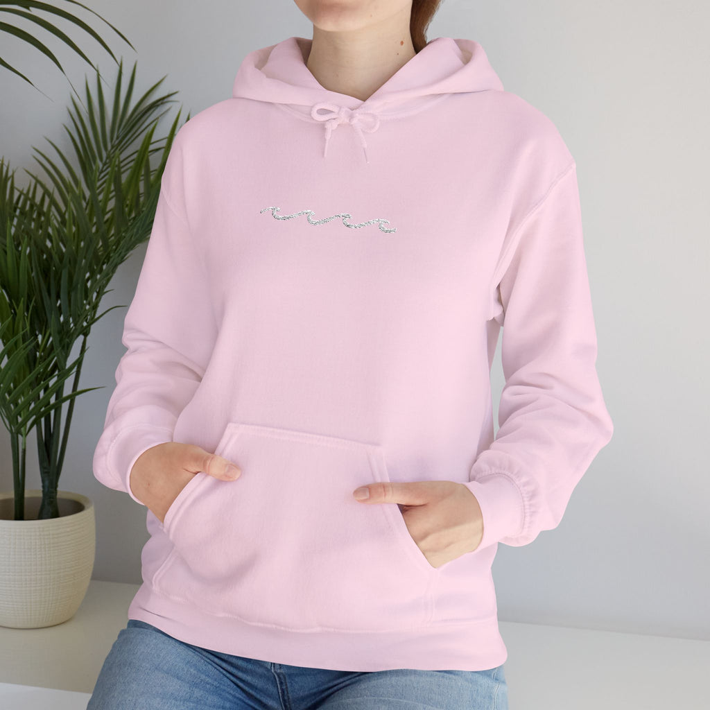Embroidered Wave Hoodie
