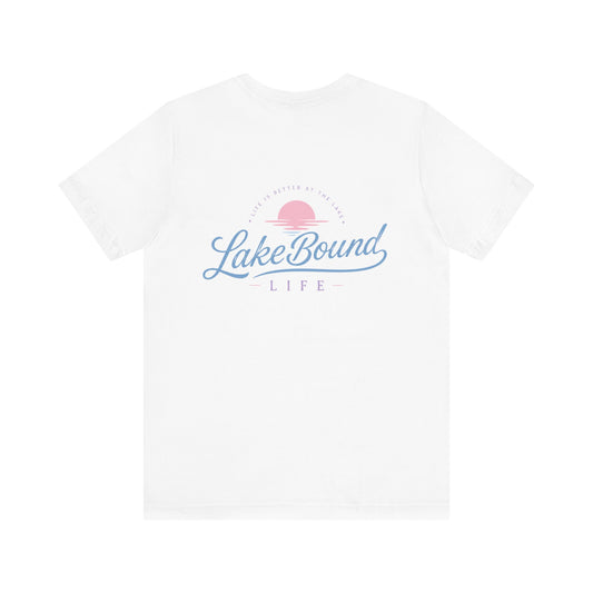 Pastel Sunset LakeBound Life Tee