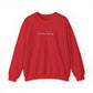 Minimal Embroidered Wave - Crewneck Sweatshirt