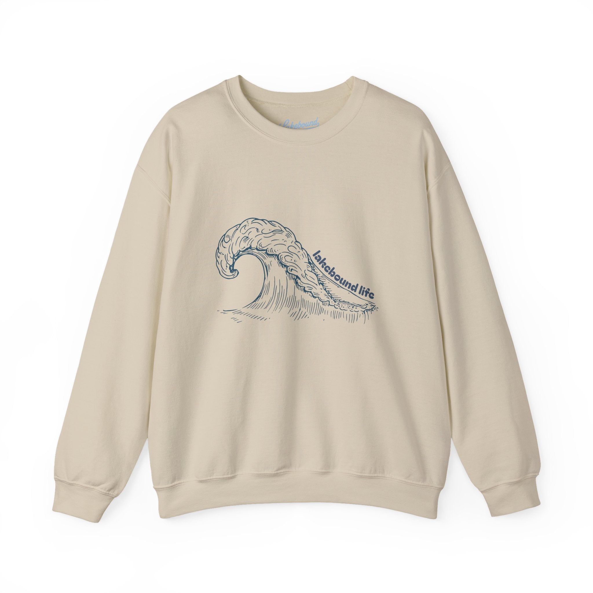 Lakebound Life Wave Crewneck