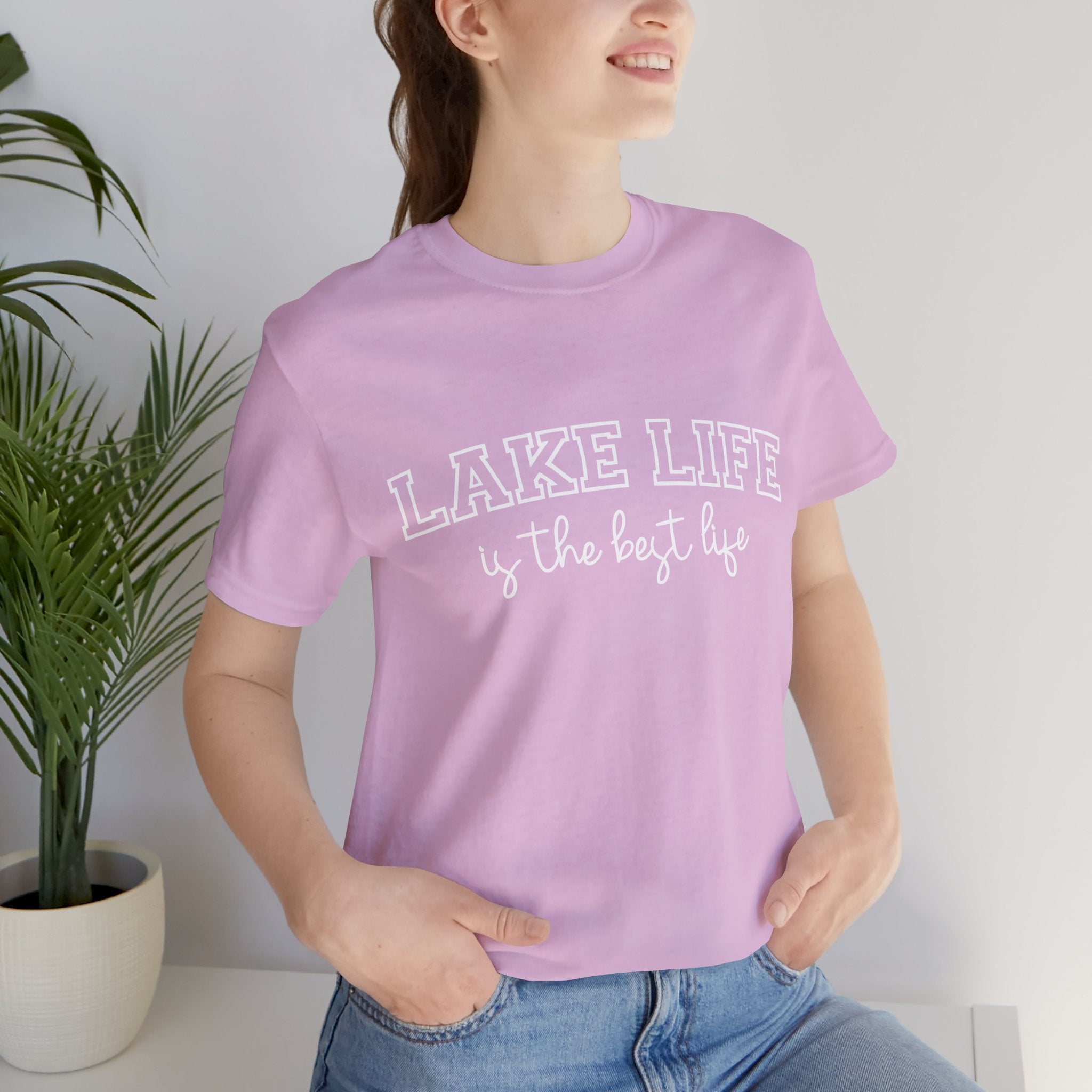 Lake Life Tee — "Lake Life is the Best Life" Casual Short Sleeve Shirt