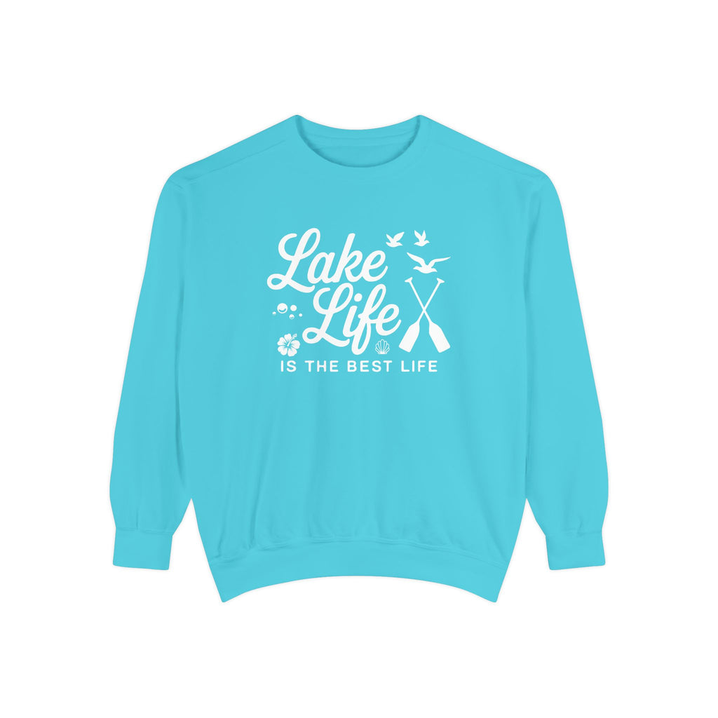 Lake Life Cozy Garment-Dyed Crewneck Sweatshirt
