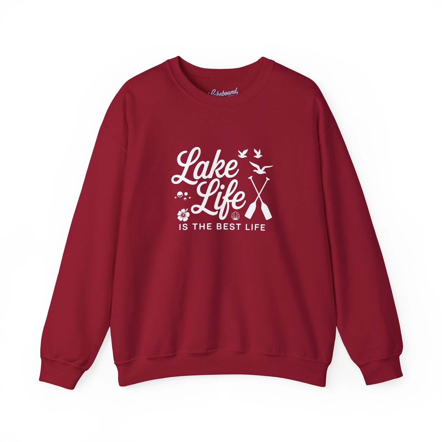 Lake Life Crewneck Sweatshirt — "Lake Life Is The Best Life" Cozy Pullover