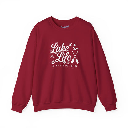 Lake Life Crewneck Sweatshirt — "Lake Life Is The Best Life" Cozy Pullover