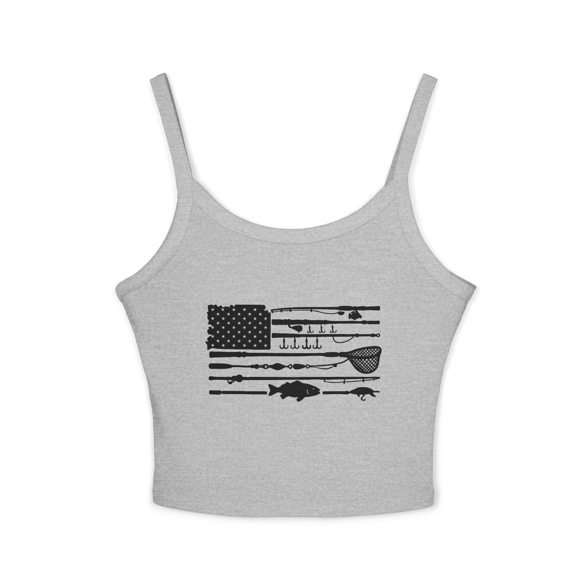 Fishing Flag Spaghetti Strap Tank