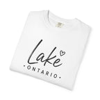 Lake Ontario Script Tee with Handwritten Heart Accent