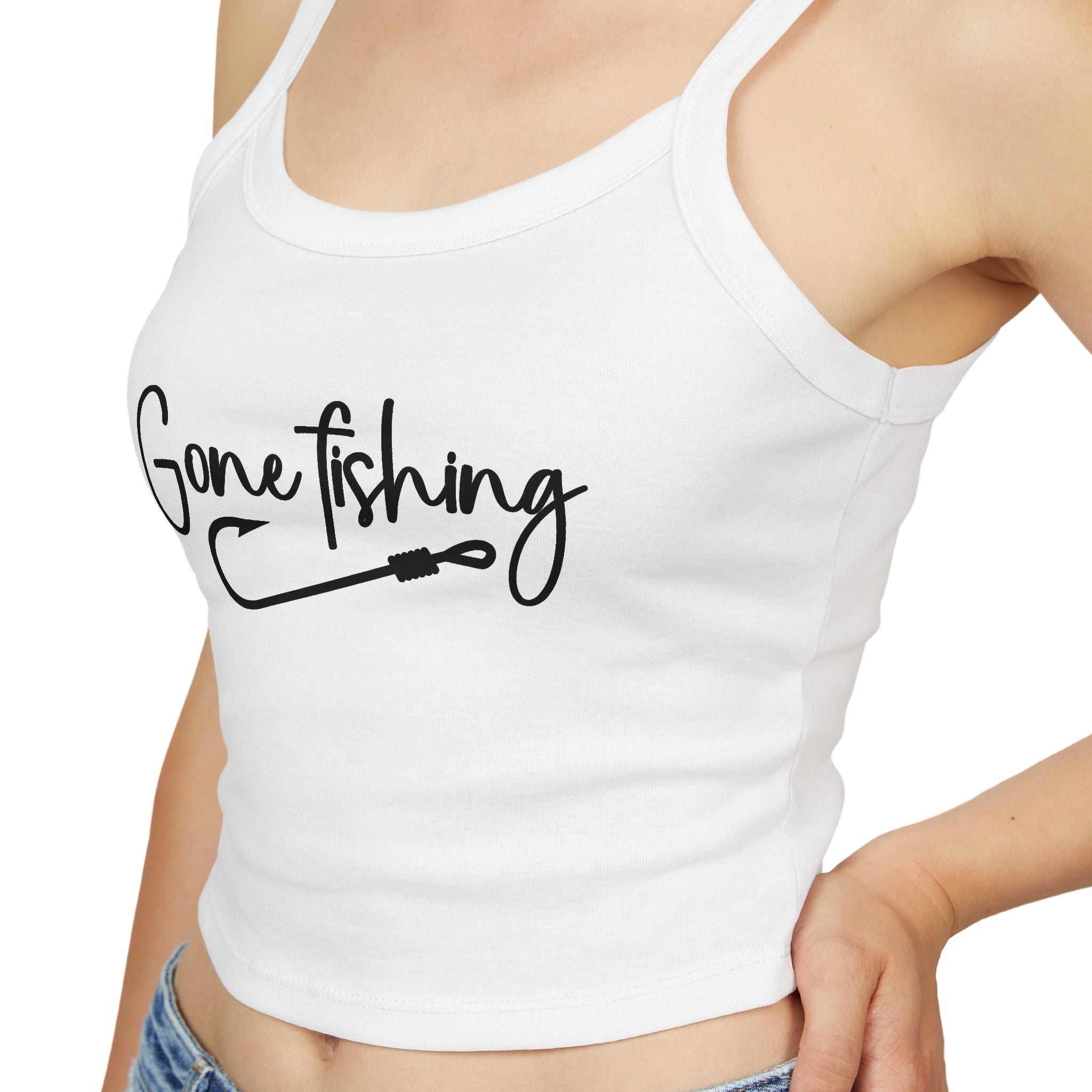 Gone Fishing Spaghetti Strap Tank