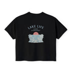 "Lake Life Good Company" Front & Back Cropped T-Shirt
