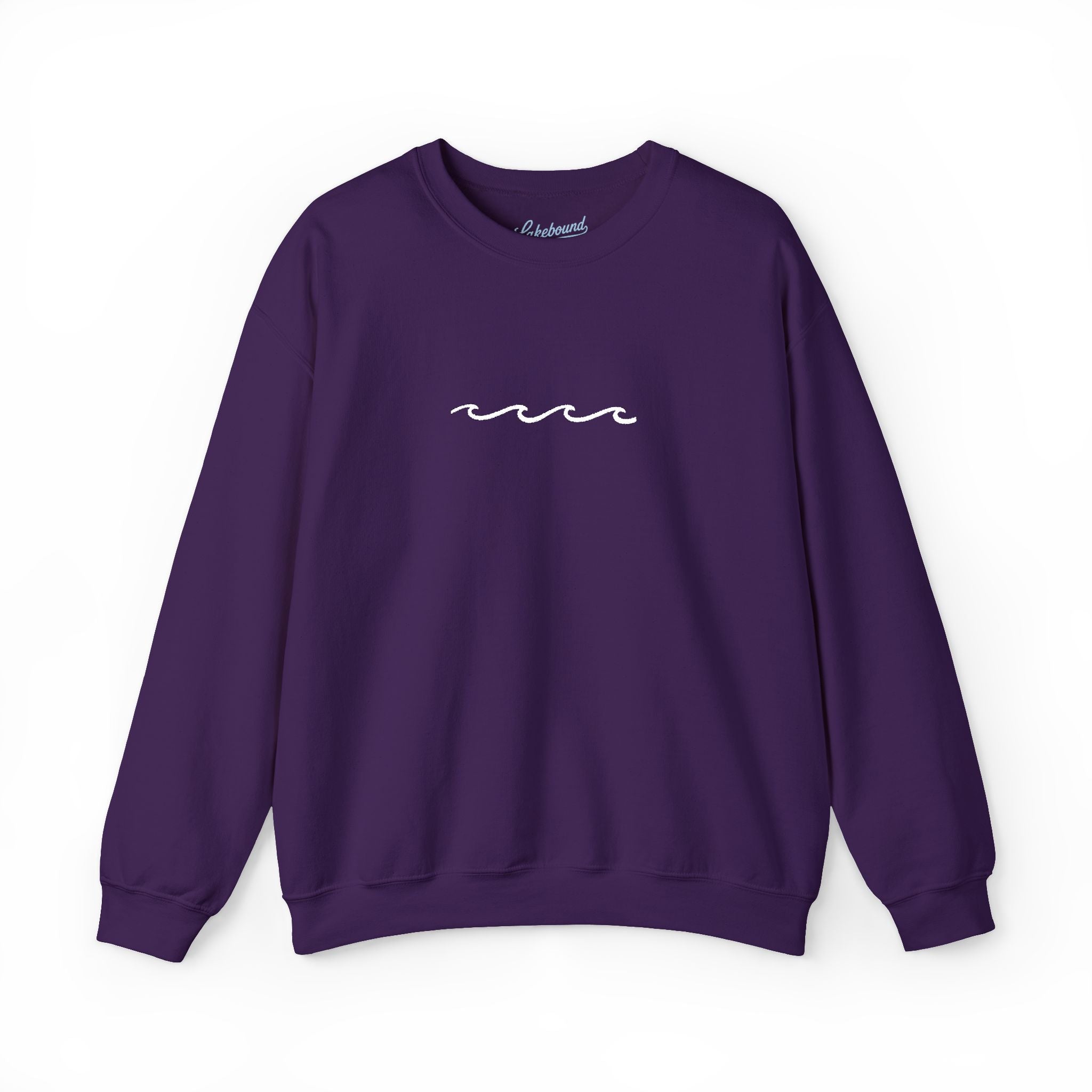 Embroidered Wave Crewneck
